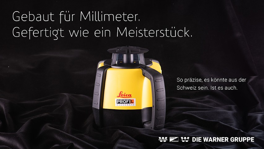 Leica PROFIL Rotationslaser – Gebaut für Millimeter, gefertigt wie ein Meisterstück