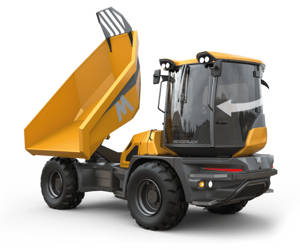 Innenraum Mecalac Revotruck Kabine