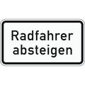 Verkehrsschilder und Straßenschilder ADCO Verkehrszeichen 1012-32 Radfahrer absteigen 330x600 mm, Alu 2 mm, RA2 12355923