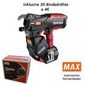 Akku Bindemaschine Max Bindemaschine RB443T mit 2 Akkus, Ladegerät inkl. 30 x Bindedraht blank 12466233  Akku Bindemaschine Max Bindemaschine RB443T mit 2 Akkus, Ladegerät inkl. 30 x Bindedraht blank 12466233