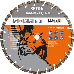  Profil für Hoch-/Tiefbau PROFIL Diamantscheibe für Beton 500 x 25,4 mm 12449332