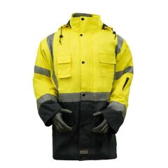  Arbeitskleidung PROFIL Warn- und Wetterschutzparka gelb, Gr. 2XL 12449227