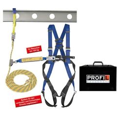  Schutzausrüstung Bestseller PROFIL Absturzsicherung Auffangsystem-Set (Gurt AX20, mitl. Auffanggerät ASK 1 und Gerätekoffer) 12449276