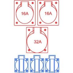  Steckdosenverteiler PROFIL Steckdosenverteiler P-SVG 32 | 21-3 12463378