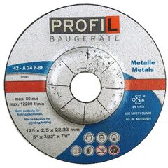  Elektrowerkzeugzubehör PROFIL Trennscheibe A 24 P-BF 125 x 2,5 x 22,23 mm gekröpft 12449498