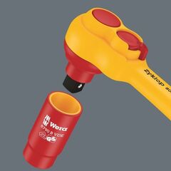  Knarren Wera 8100 SB VDE 1 Zyklop Knarrensatz, isoliert, Umschalthebel, 3/8"-Antrieb, metrisch, 17-teilig 12451897
