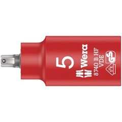  Zyklop VDE Knarre und Zubehör - Stückgeprüfte Sicherheit. 8740 B VDE HF Zyklop Bitnuss, isoliert, mit 3/8"-Antrieb, mit Haltefunktion für Innensechskantschrauben, 5 x 55 mm 12452952