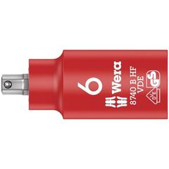  Zyklop VDE Knarre und Zubehör - Stückgeprüfte Sicherheit. 8740 B VDE HF Zyklop Bitnuss, isoliert, mit 3/8"-Antrieb, mit Haltefunktion für Innensechskantschrauben, 6 x 55 mm 12452964