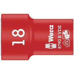  Zyklop VDE Knarre und Zubehör - Stückgeprüfte Sicherheit. 8790 B VDE Zyklop-Steckschlüsseleinsatz, isoliert, mit 3/8"-Antrieb, 18 x 46 mm 12452969