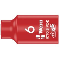  Zyklop VDE Knarre und Zubehör - Stückgeprüfte Sicherheit. 8790 B VDE Zyklop-Steckschlüsseleinsatz, isoliert, mit 3/8"-Antrieb, 6 x 46 mm 12452975