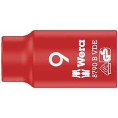  Zyklop VDE Knarre und Zubehör - Stückgeprüfte Sicherheit. 8790 B VDE Zyklop-Steckschlüsseleinsatz, isoliert, mit 3/8"-Antrieb, 9 x 46 mm 12452966