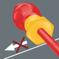  Kraftform Comfort VDE 1162 i PH VDE-isolierter Kreuzschlitz-Schraubendreher, PH 1 x 80 mm 12453158