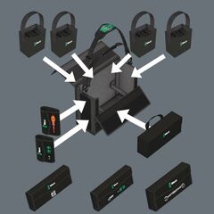  Wera 2go Wera 2go 2 XL Werkzeug-Container, 2-teilig 12455256