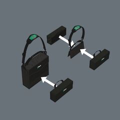  Wera 2go Wera 2go 3 Werkzeug-Box, 80 x 325 x 130 mm 12455252