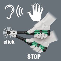  Click-Torque Voreingestellte, einstellbare Drehmomentschlüssel für Einsteckwerkzeuge Click-Torque XP 4 Voreingestellter, einstellbarer Drehmomentschlüssel für Einsteckwerkzeuge, 14x18 x 20,0 N m x 20-250 N m 12455413