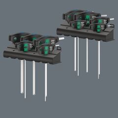  Serie 400 Quergriff 454/10 HF Set Imperial 1 Schraubendrehersatz Quergriff-Schraubendreher Hex-Plus mit Haltefunktion, zöllig, 10-teilig 12452046