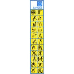 Ersatzteile für Leitern, ZAP und Fahrbare Podeste Prüfaufkleber Hinweisschild 12455983