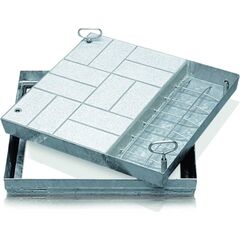  Schachtabdeckungen aus Edelstahl SCHACHTABDECKUNG-V2A  MODELL 47064, 600 x 600 mm 12457007