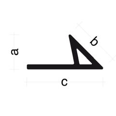  DREIKANTLEISTE MIT NAGELFAHNE HOHL DREIKANTLEISTE 10mm, L=250cm mit Nagelfahne hohl, DFH10A 12445652