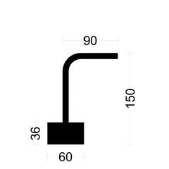  PLEXUS Einzelleiste PLEXUS Einzelleiste BK1025E 10mm, s=25cm, Typ"A" h=15cm, lü=39cm, v=9cm, Boxbreite=6cm Boxhöhe=36mm, L=125cm, PVC-Deckel, Farbe Blau, BST500 12445790