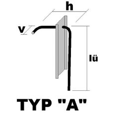  PLEXUS Einzelleiste PLEXUS Einzelleiste BK1025E 10mm, s=25cm, Typ"A" h=15cm, lü=39cm, v=9cm, Boxbreite=6cm Boxhöhe=36mm, L=125cm, PVC-Deckel, Farbe Blau, BST500 12445790