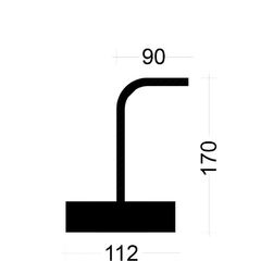  PYRAPLEX Einzelleiste PYRAPLEX Einzelleiste BKV1010E 10mm, s=10cm, Typ"A", h=17cm, lü=39cm, v=9cm, Boxbreite=11,2cm, Boxhöhe=36mm, L=125cm PVC-Deckel, Farbe rot, BST500 12445802