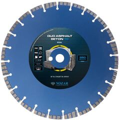  Diamanttrennscheibe Duo Asphalt Beton 10 Nozar Diamanttrennscheibe, 450x25,4mm, Duo Asphalt Beton 10 12446173
