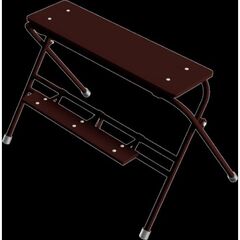  Putzerbock und Arbeitstritt Schake Arbeitstritt lackiert, 2 Stufen, Höhe 0,7m, Breite 1m 12449665