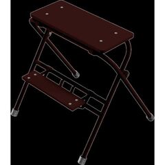  Arbeitspodeste und Tritte Schake Arbeitstritt lackiert, 2 Stufen, Höhe 0,7m, Breite 0,6m 12449670