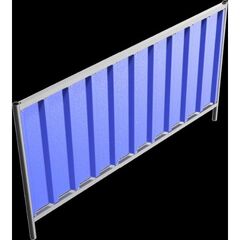  Trapezzäune Schake Mobilzaun Trapez, Blechbeschichtung: blau, Höhe: 1,2 m 12450326