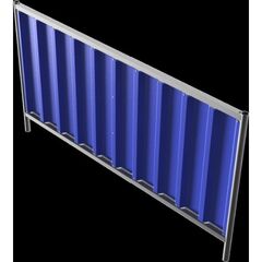  Trapezzäune Schake Mobilzaun Trapez, Blechbeschichtung: blau, Höhe: 1,2 m 12450326