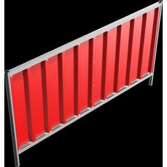  Trapezzäune Schake Mobilzaun Trapez, Blechbeschichtung: rot, Höhe: 1,2 m 12450329