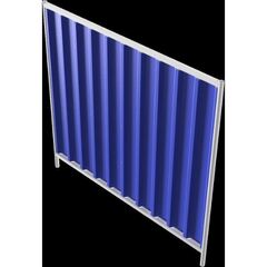  Trapezzäune Schake Mobilzaun Trapez, Blechbeschichtung: blau, Höhe: 2,0 m 12450325