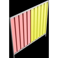  Trapezzäune Schake Mobilzaun Trapez, Blechbeschichtung: rot / gelb, Höhe: 2,0 m 12450333