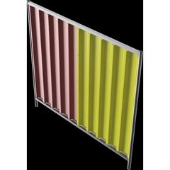  Trapezzäune Schake Mobilzaun Trapez, Blechbeschichtung: rot / gelb, Höhe: 2,0 m 12450333