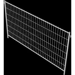  Mobilzäune sendzimirverzinkte Schake Mobilzaun „Standard”, Höhe: 2,00 m, Element mit Haken und Ösen 12450311