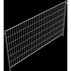  Mobilzäune sendzimirverzinkte Schake Mobilzaun „Light”, Höhe: 2,00 m, Element Breite: 3,50 m, mit Haken und Ösen 12450317