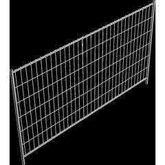  Mobilzäune sendzimirverzinkte Schake Mobilzaun „Light”, Höhe: 2,00 m, Element Breite: 3,50 m, ohne Haken und Ösen 12450316