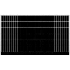  Mobilzäune sendzimirverzinkte Schake Mobilzaun „Light”, Höhe: 2,00 m, Element Breite: 3,50 m, ohne Haken und Ösen 12450316
