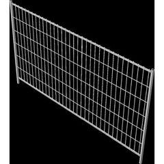  Mobilzäune sendzimirverzinkte Schake Mobilzaun „Light”, Höhe: 2,00 m, Element Breite: 3,50 m, ohne Haken und Ösen 12450316