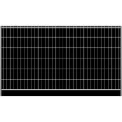  Mobilzäune sendzimirverzinkte Schake Mobilzaun „Standard”, Höhe: 2,00 m, Element 12450312