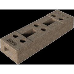  Mobilzaunfüße Schake Bauzaunfuß aus Beton, 700x125x220 mm mit 6 Löchern (Ø 42 mm) 12450337