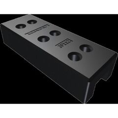  Mobilzaunfüße Schake Bauzaunfuß aus Kunststoffrecycling, 700x160x250 mm mit 6 Löchern (Ø 42 mm) 12450341