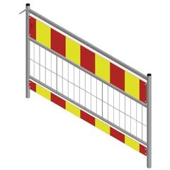  Mobile Absturzsicherung Schake Schrankenzaun nach TL, Länge: 1,60 m, Folie Typ 2, rot / gelb 12449929
