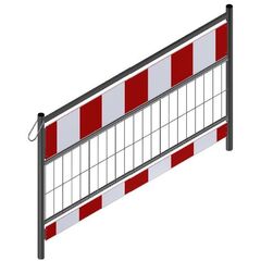  Mobile Absturzsicherung Schake Schrankenzaun nach TL, Länge: 1,60 m, Folie Typ 2, rot / weiß 12449937