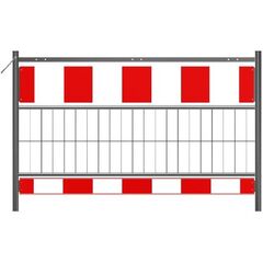  Mobile Absturzsicherung Schake Schrankenzaun nach TL, Länge: 1,60 m, Folie Typ 2, rot / weiß 12449937
