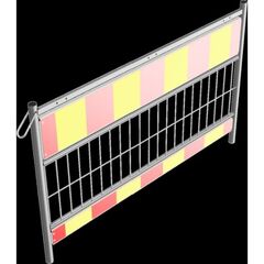  Mobile Absturzsicherung Schake Schrankenzaun nach TL, Länge: 1,60 m, Folie Typ 1, rot / gelb 12449931