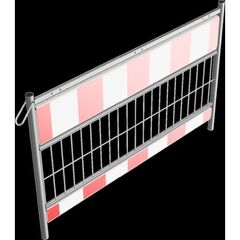  Mobile Absturzsicherung Schake Schrankenzaun nach TL, Länge: 1,60 m, Folie Typ 1, rot / weiß 12449933