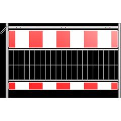  Mobile Absturzsicherung Schake Schrankenzaun nach TL, Länge: 1,60 m, Folie Typ 1, rot / weiß 12449933