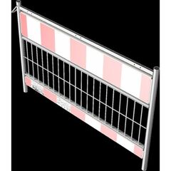  Mobile Absturzsicherung Schake Schrankenzaun nach TL, Länge: 1,60 m, Folie Typ 1, rot / weiß 12449933